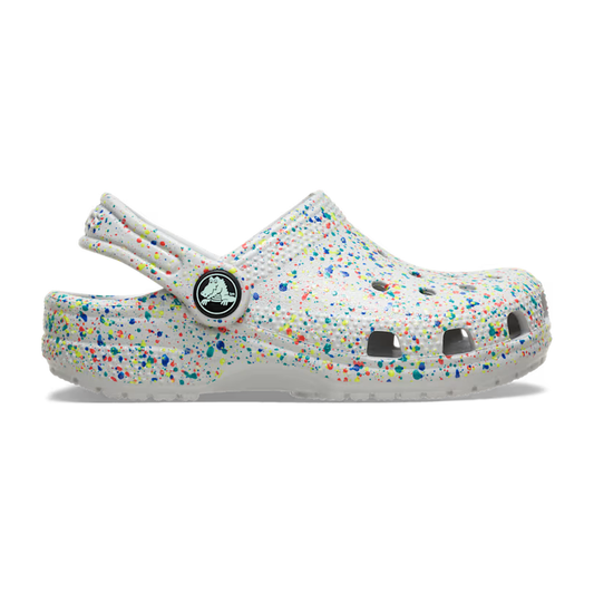 Crocs Kids' Classic Glow Paint Splatter Clog ALT100
