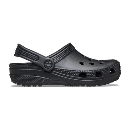 Kids' Classic Hearts Cut Out Clog - Black