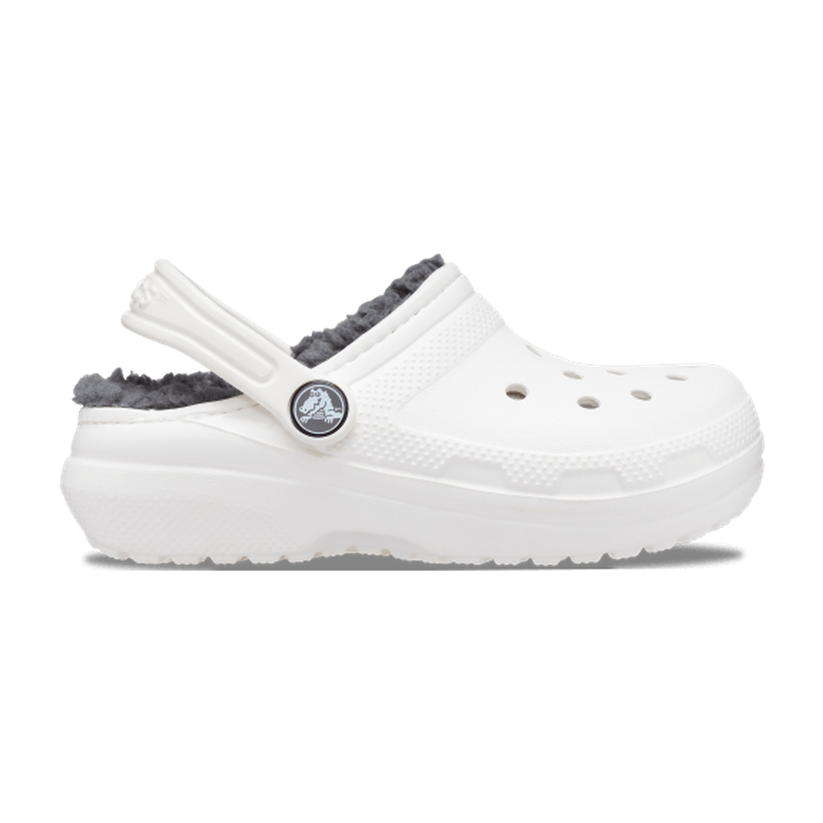 Kids' Classic Lined Clog - White / Grey