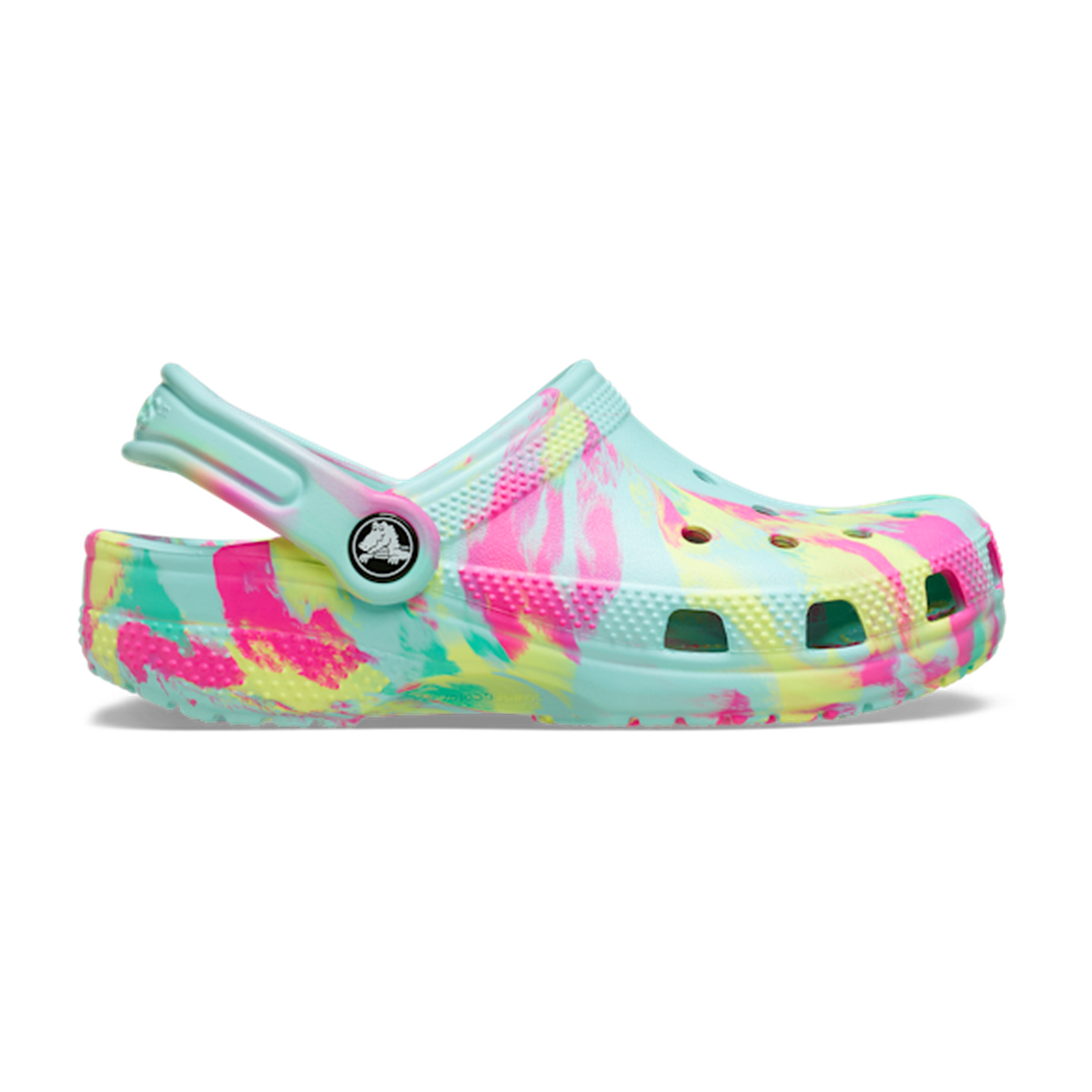 Kids' Classic Marbled Clog - Aquamarine / Multi