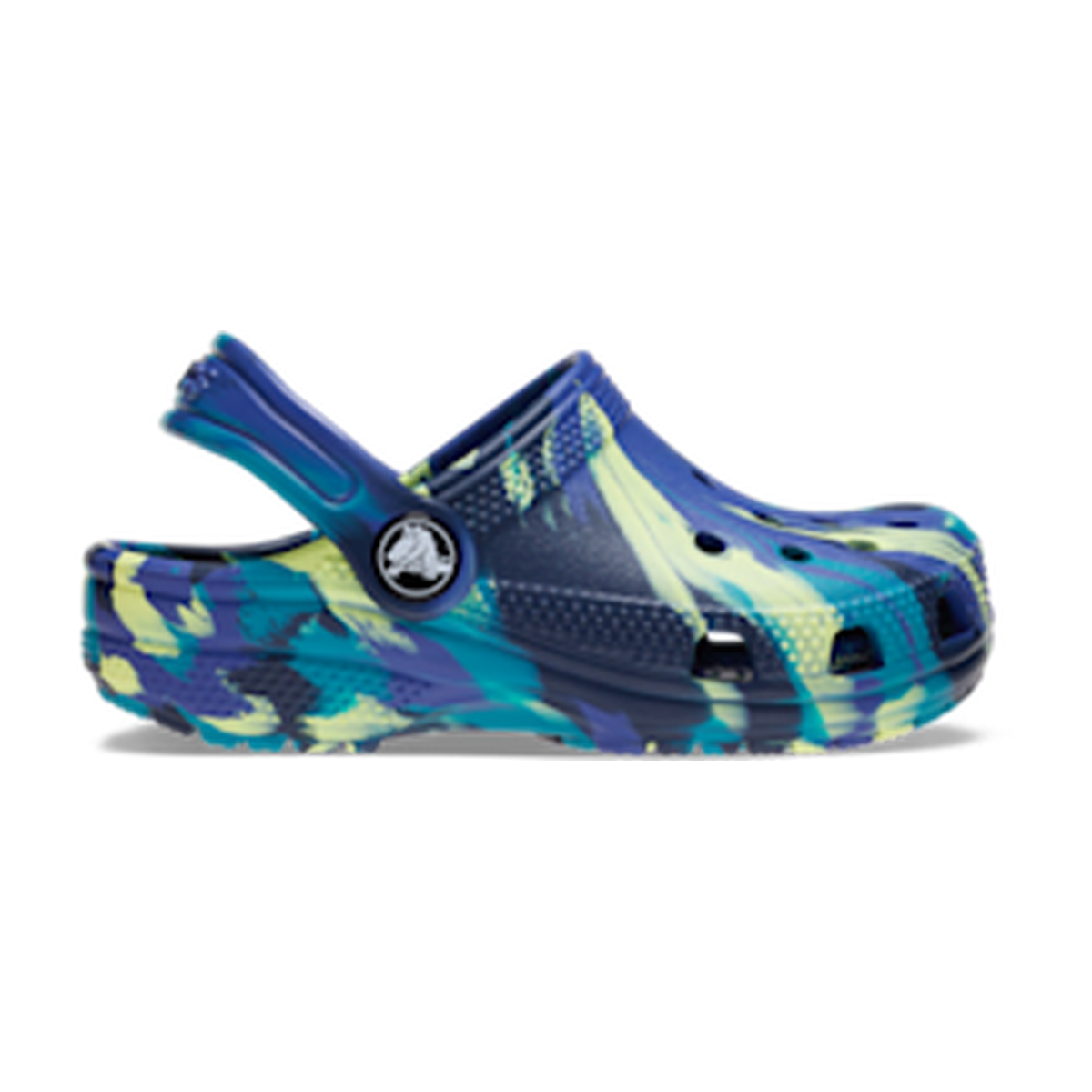 Kids' Classic Marbled Clog - Navy / Turbo Teal