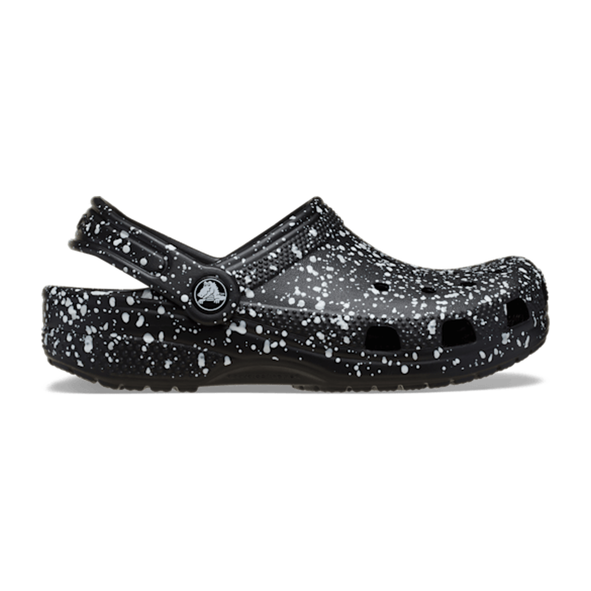 Kids’ Classic Splatter Paint Clog - Black