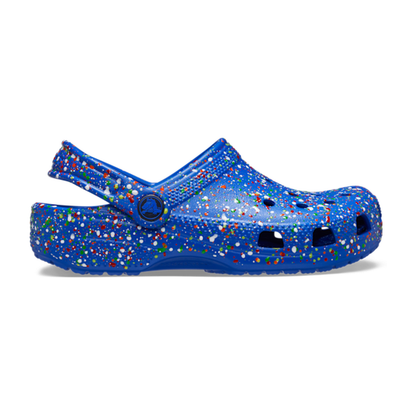 Kids’ Classic Splatter Paint Clog - Blue Bolt
