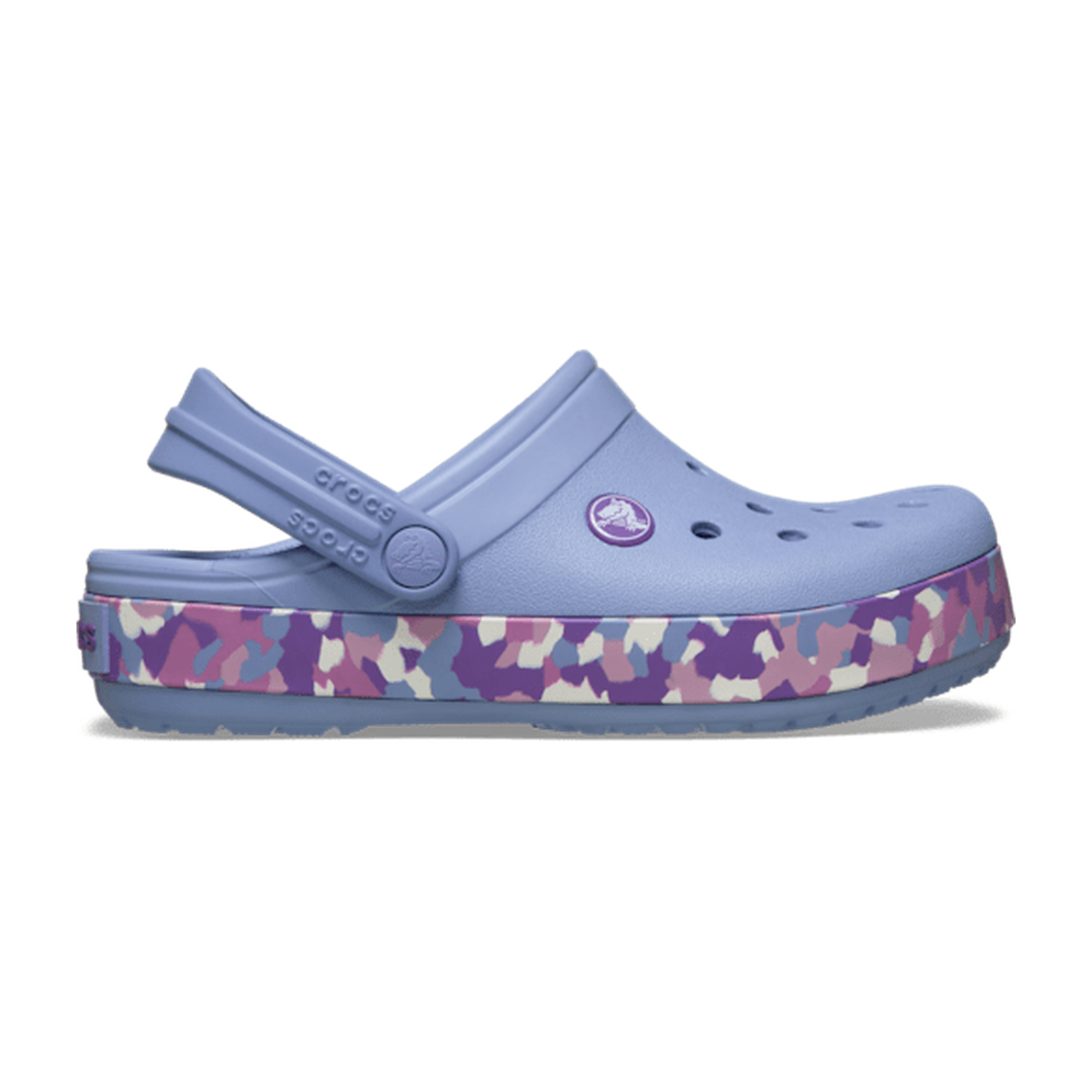 Kids' Crocband Glow Confetti Band Clog - Blue Haze/Multi
