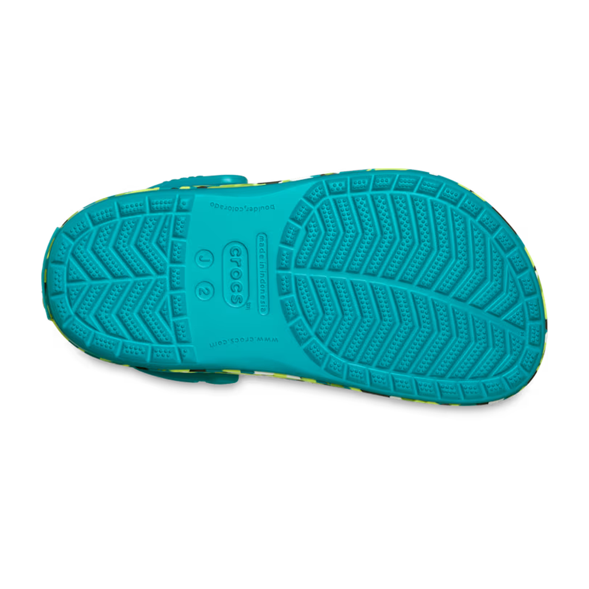crocs-gallery-color:turbo teal/multi; color:Turbo Teal/Multi; alt:ALT130; file:212523_3BU-ALT130