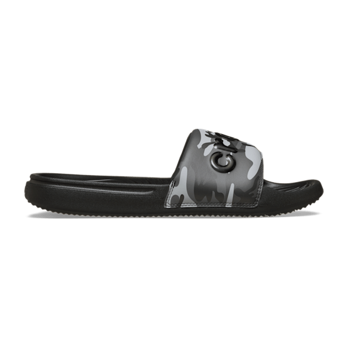 Men's Crocs All Day Camouflage Slide - Black / Grey