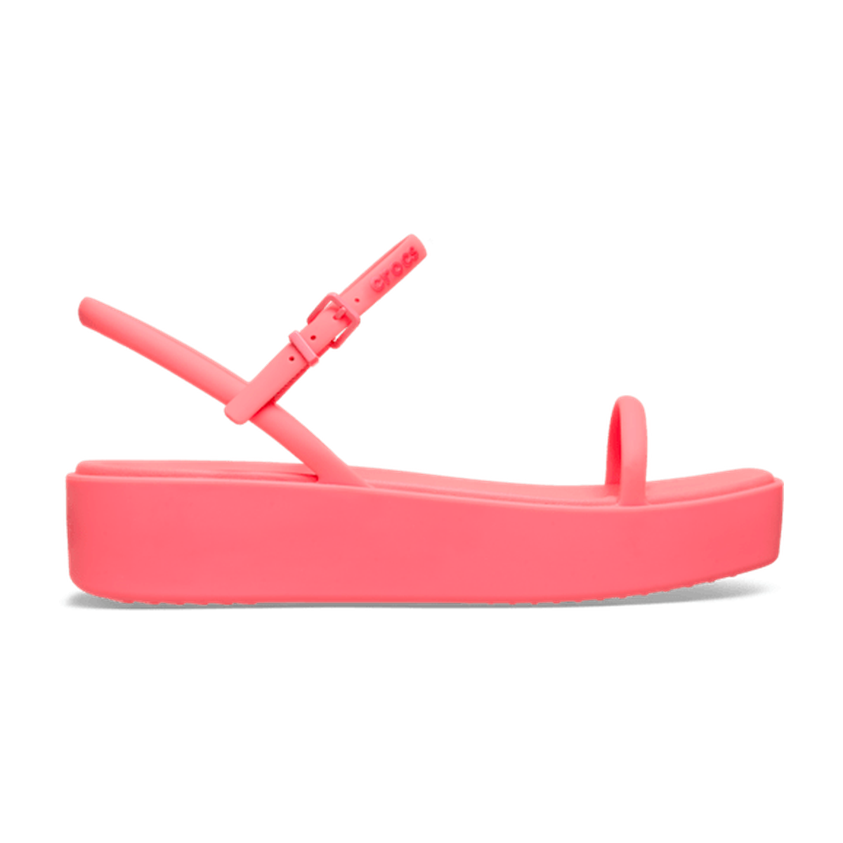 Miami Platform Y Strap Sandal - Guava