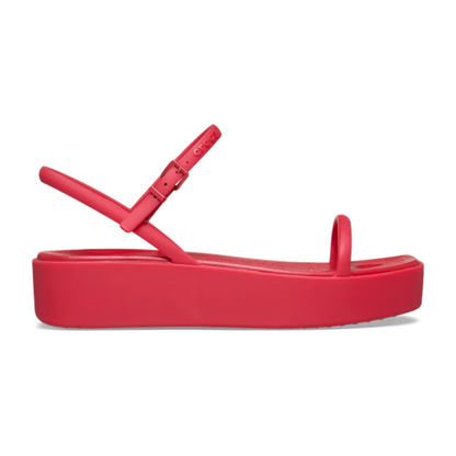 Miami Platform Y Strap Sandal - Court Red