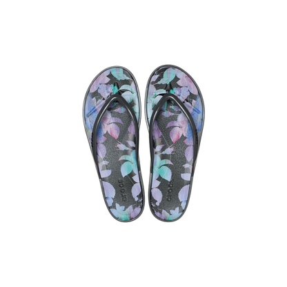 Crocs Miami Round Toe Dark Floral Flip ALT100