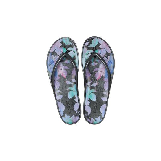 Crocs Miami Round Toe Dark Floral Flip ALT100