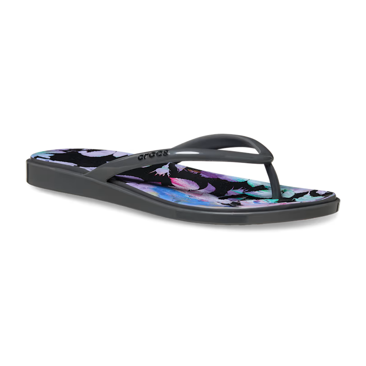 Crocs Miami Round Toe Dark Floral Flip ALT140
