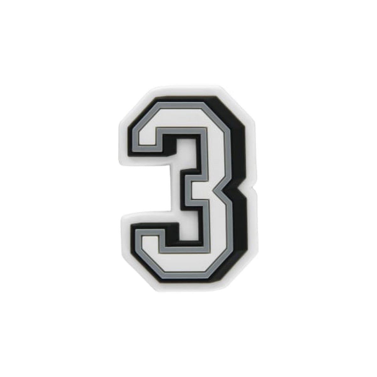 Jibbitz B&W Number 3