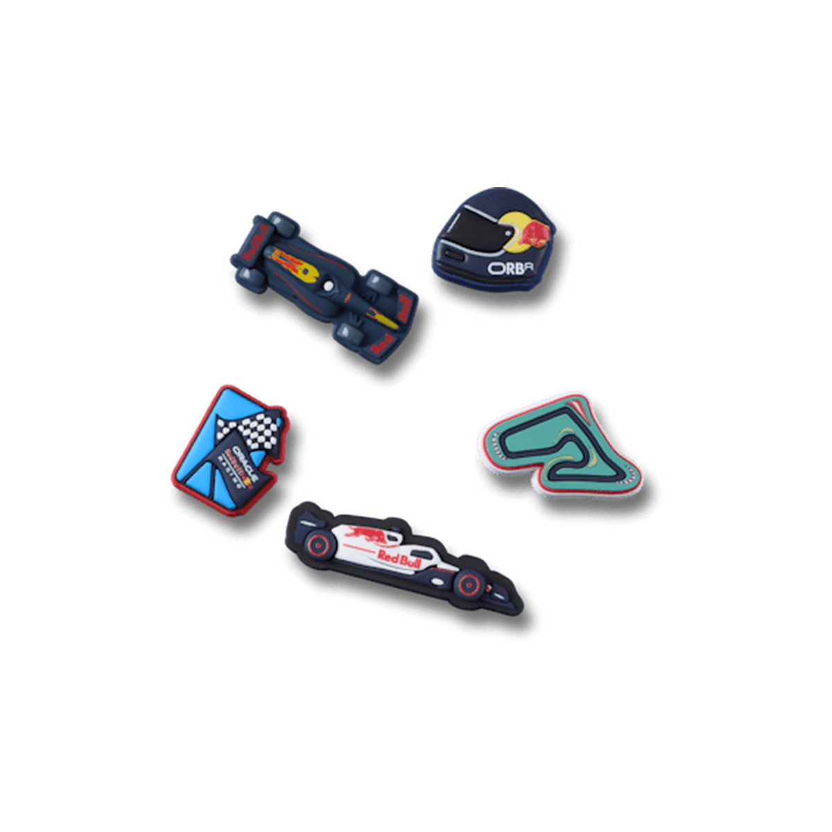 Oracle Red Bull Racing Crocs 5 Pack Jibbitz