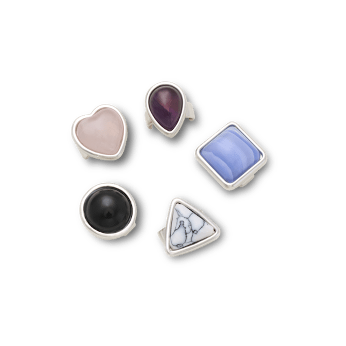 Sandal C Charms Gem Shapes 5 Pack