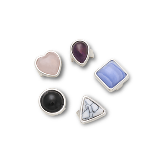 Sandal C Charms Gem Shapes 5 Pack