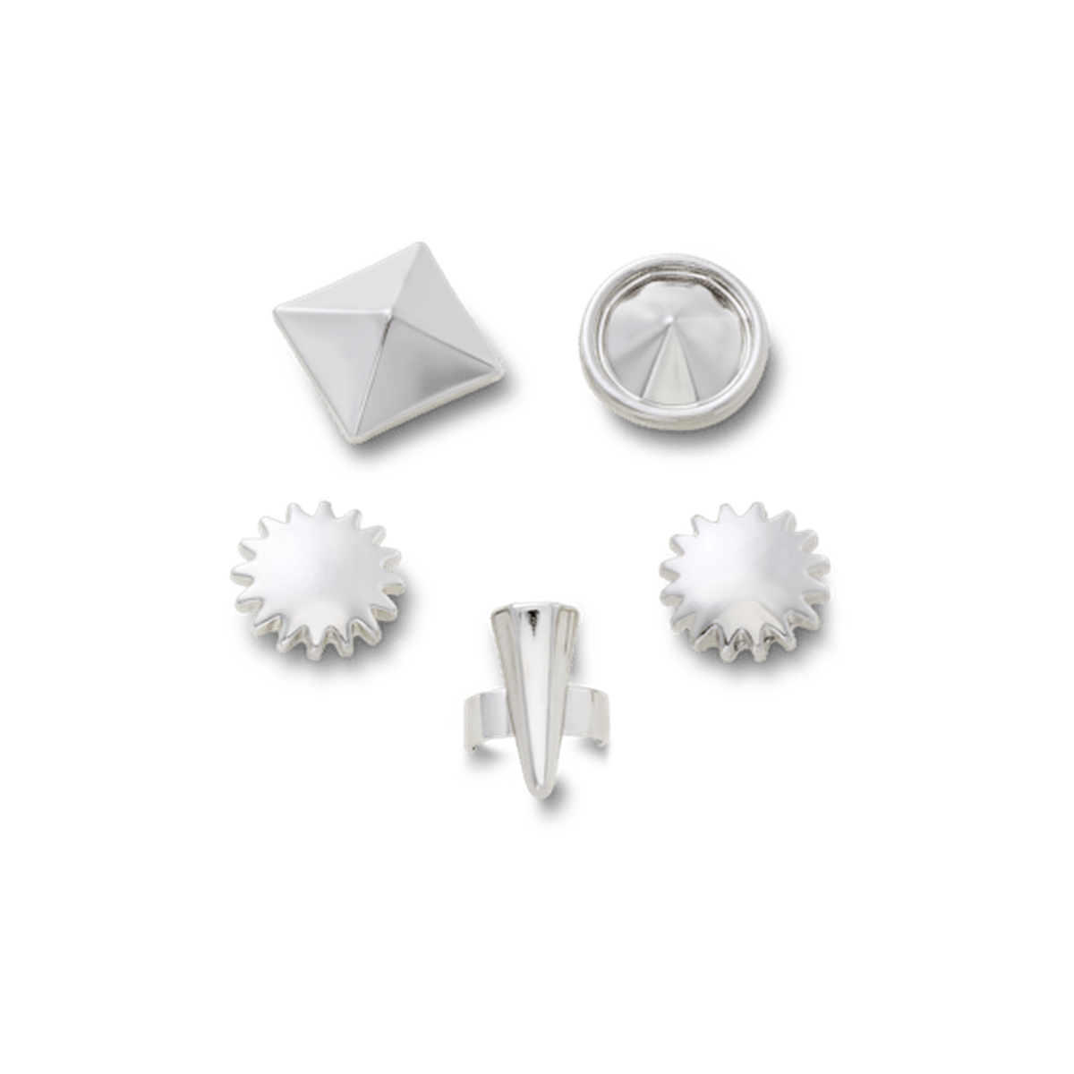 Sandal C Charms Silver Edgy 5 Pack