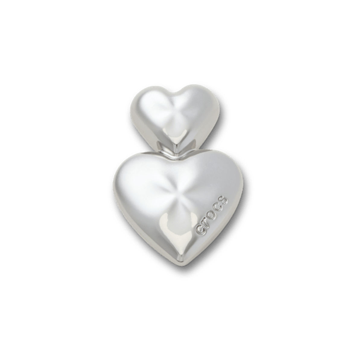 New Silver Double Heart