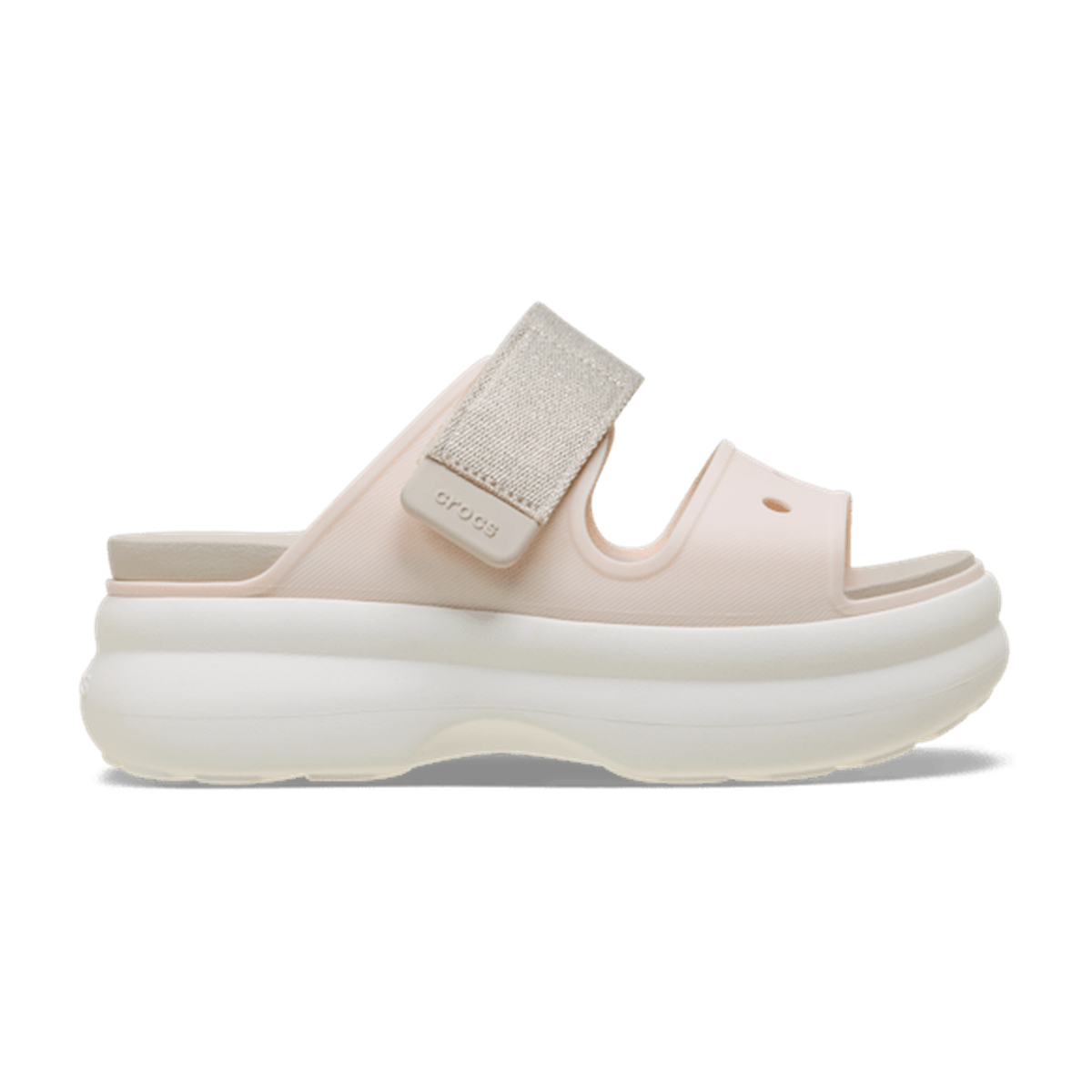 Soho Two Strap Shimmer Sandal - Peach Ice/Frappé/Chalk