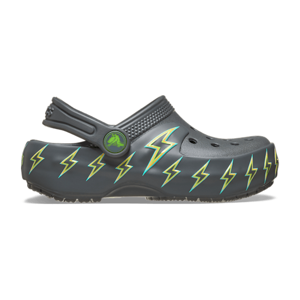 Toddler Classic Bolt Lights Clog - Carbon