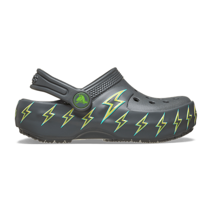 Toddler Classic Bolt Lights Clog - Carbon