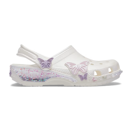 Crocs Toddler Classic Butterfly Sparkle Shaker Clog ALT100