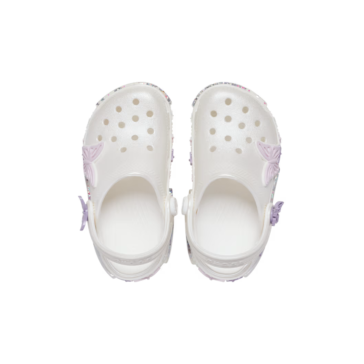 Crocs Toddler Classic Butterfly Sparkle Shaker Clog ALT120