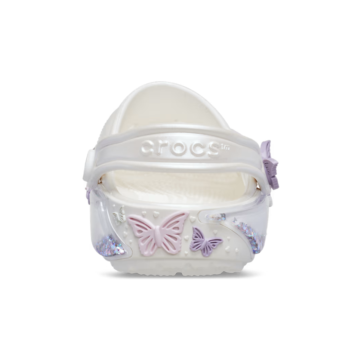 Crocs Toddler Classic Butterfly Sparkle Shaker Clog ALT160