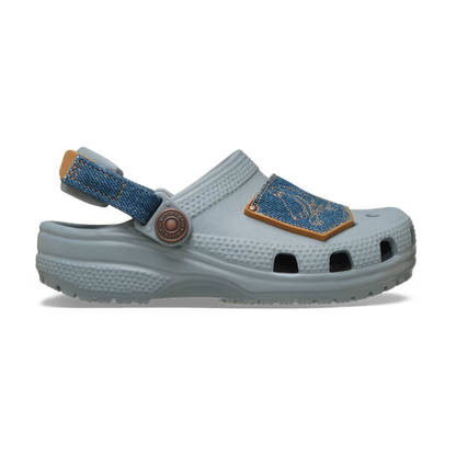 Crocs Toddler Classic Denim Adjustable Backstrap Clog ALT100