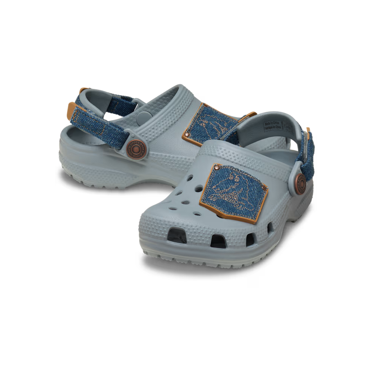 Crocs Toddler Classic Denim Adjustable Backstrap Clog ALT110