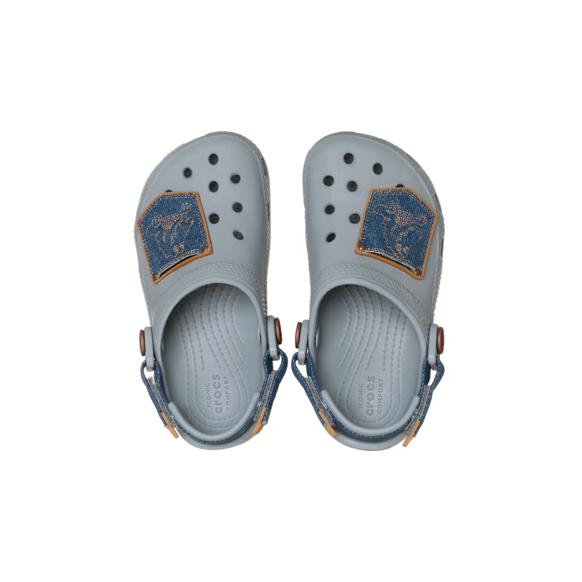 Crocs Toddler Classic Denim Adjustable Backstrap Clog ALT120