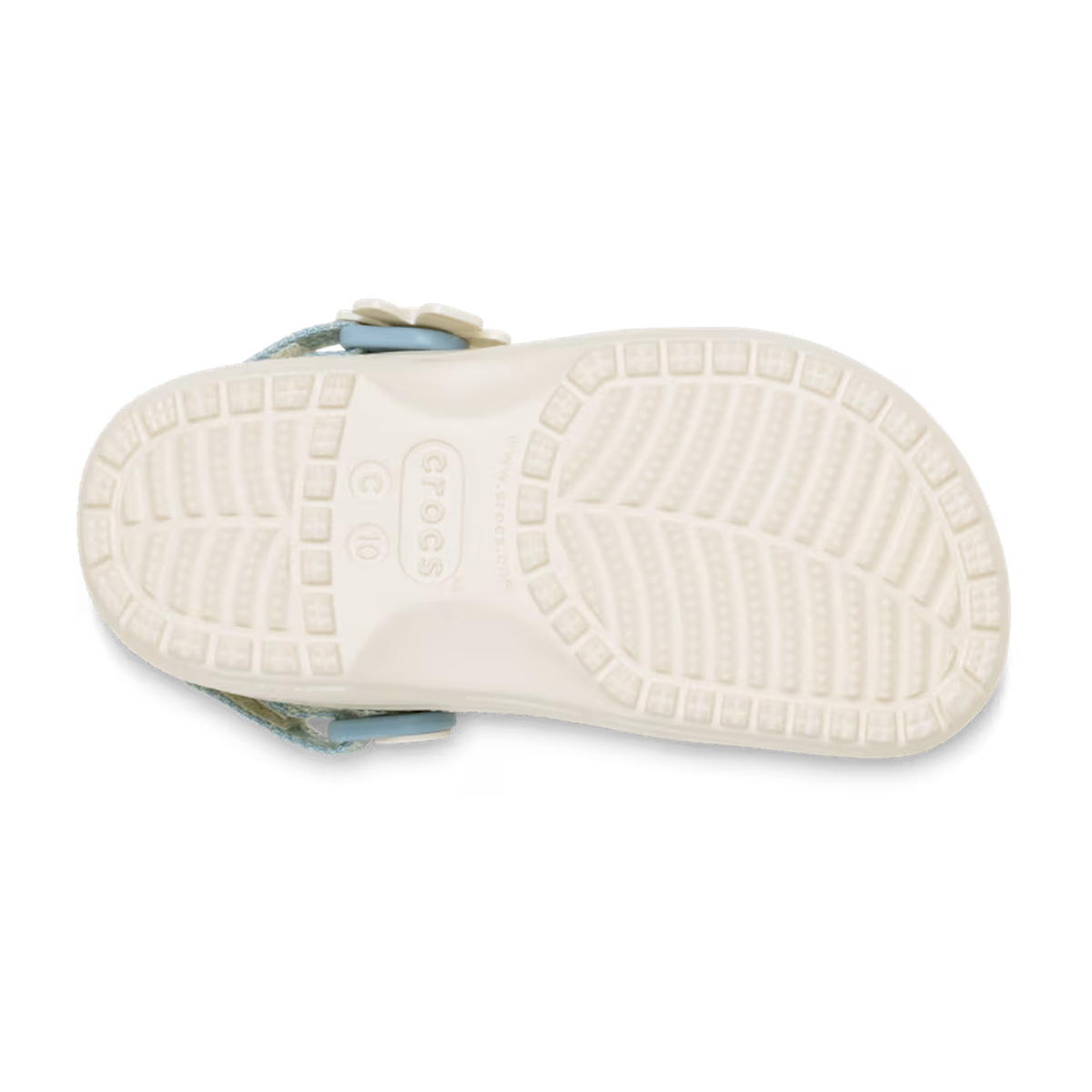 Crocs Toddler Classic Denim Flower Adjustable Backstrap Clog ALT130