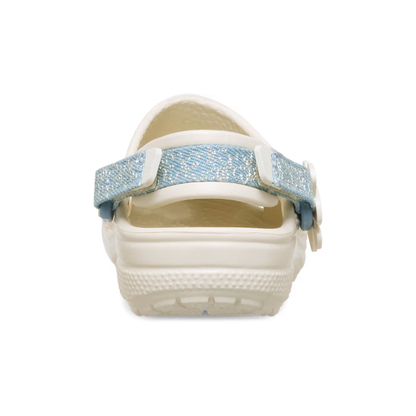 Crocs Toddler Classic Denim Flower Adjustable Backstrap Clog ALT160