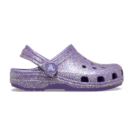 Toddler Classic Fantasy Glitter Clog - Purple