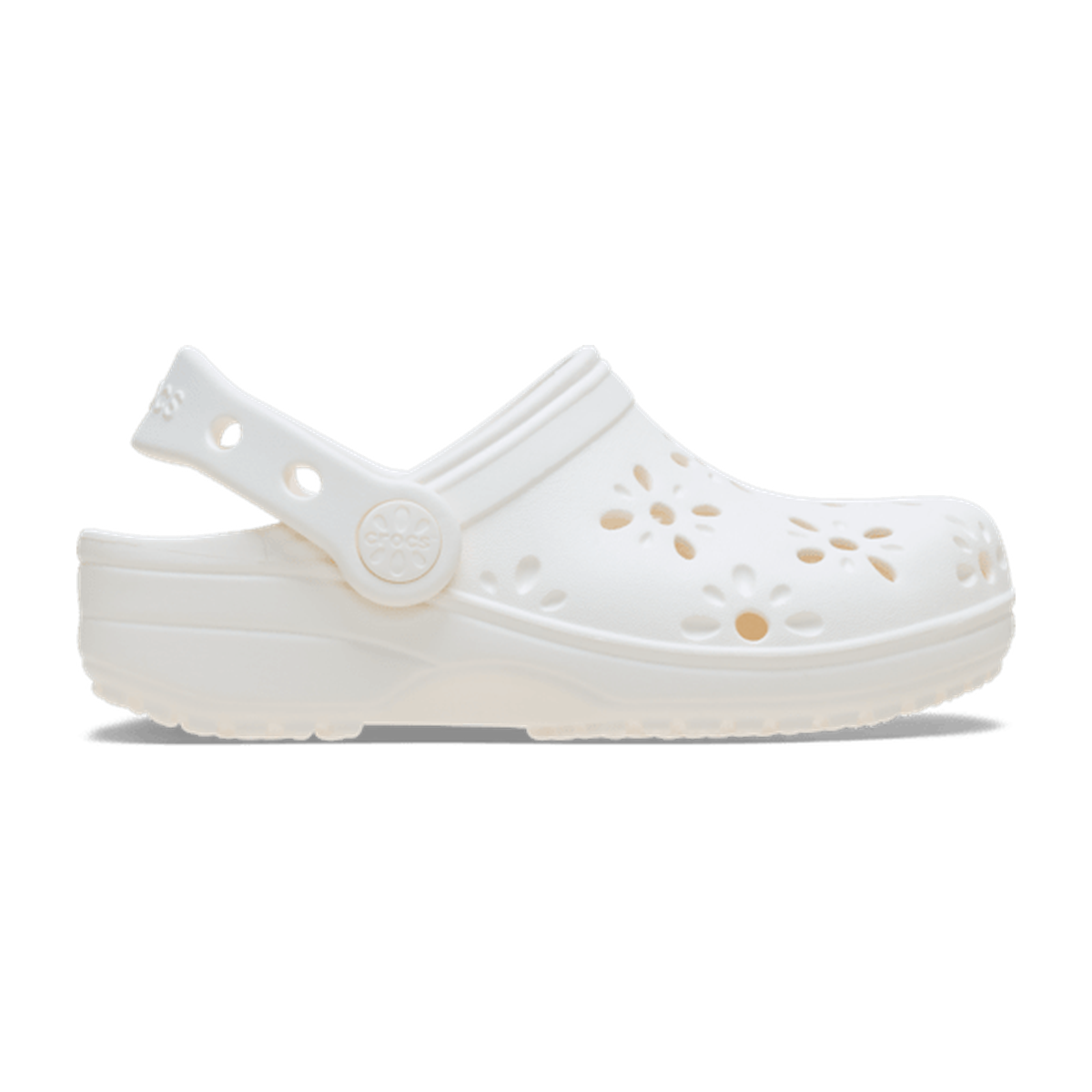 Toddler Classic Floral Cut-Out Clog - Chalk