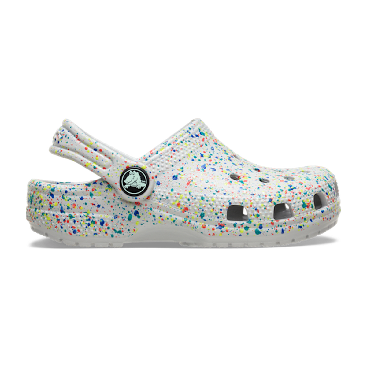 Toddler Classic Glow Paint Splatter Clog - Atmosphere / Multi