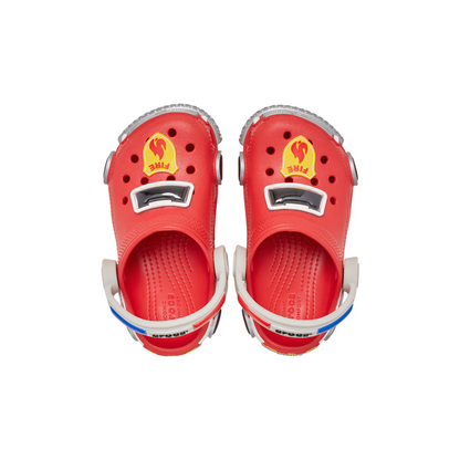 Crocs Toddler Classic IAM Fire Truck Lights Backstrap Clog ALT120
