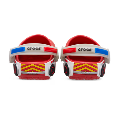 Crocs Toddler Classic IAM Fire Truck Lights Backstrap Clog ALT160
