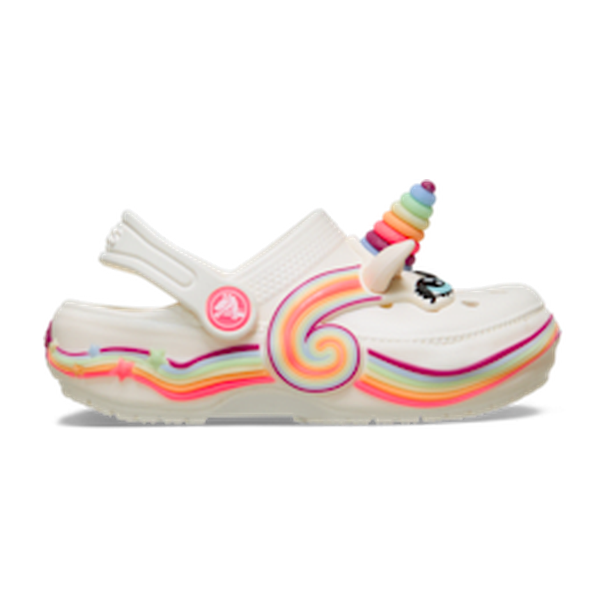 Toddler Classic IAM Unicorn Lights Clog - Chalk
