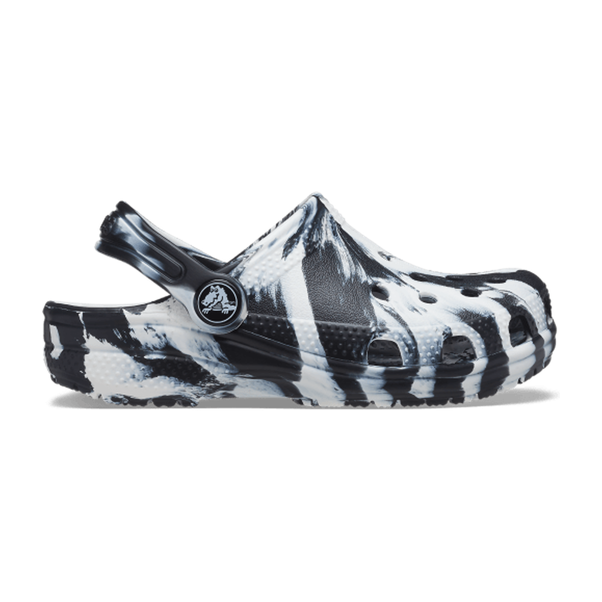 Toddler Classic Marbled Clog - Black / White