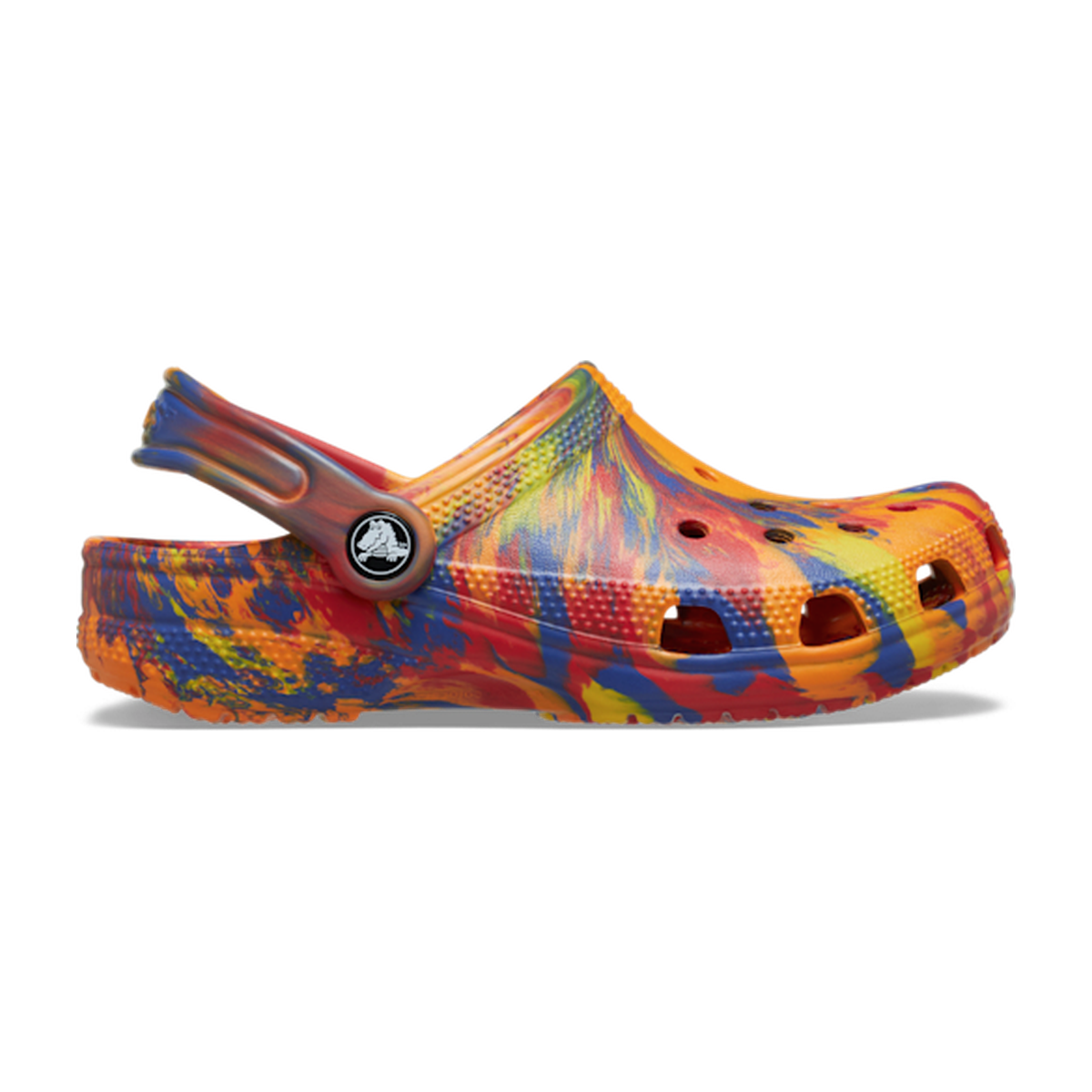 Toddler Classic Marbled Clog - Orange Zing / Multi