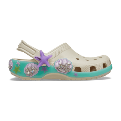 Toddler Classic Sea Sparkle Shaker Clog - Frappé
