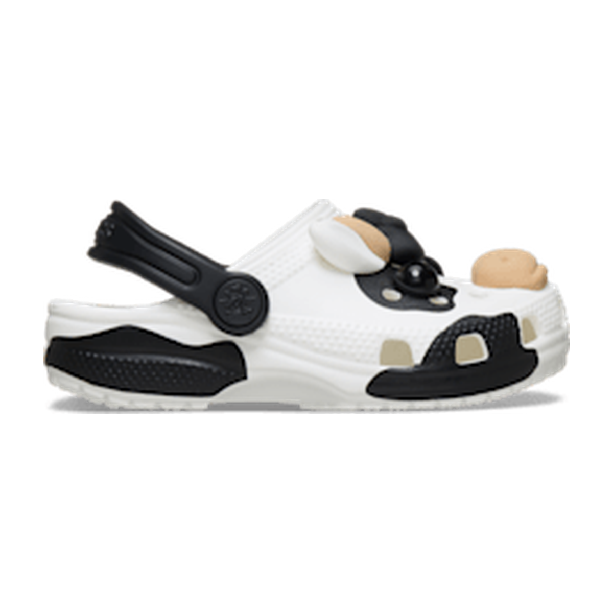Toddler IAM Cow Clog - White