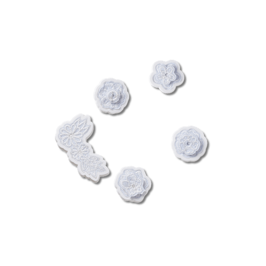 White Elegant Floral 5 Pack