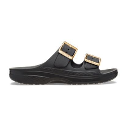Women’s Metallic Buckle Saturday Sandal - Black